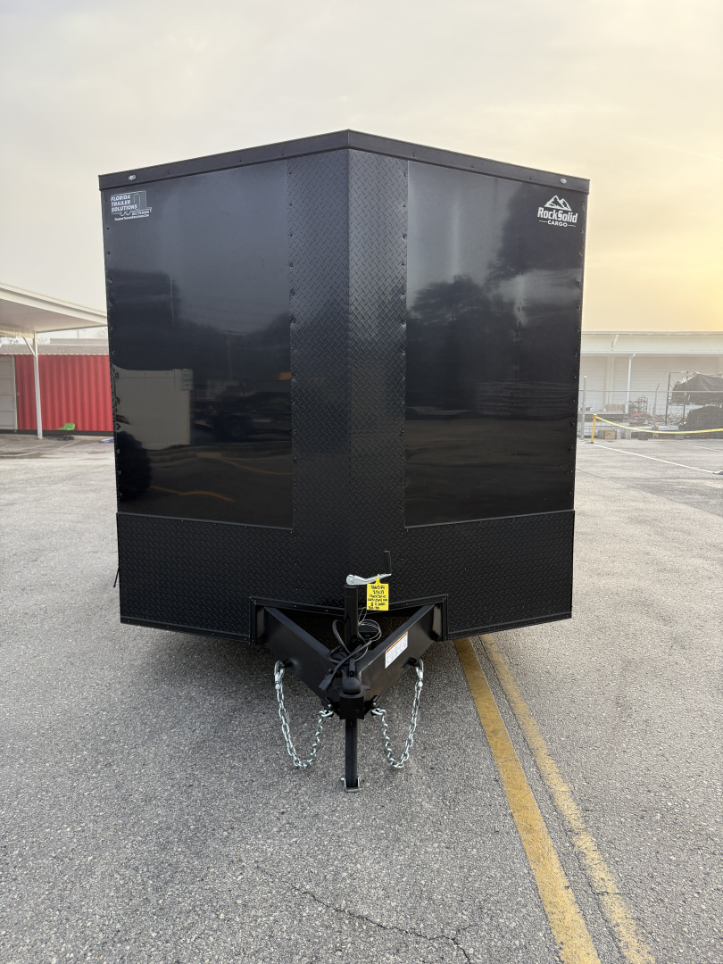 Used 2025 Rock Solid Cargo 8.5x28 10K Black Out Package Rear Ramp Door Car Hauler