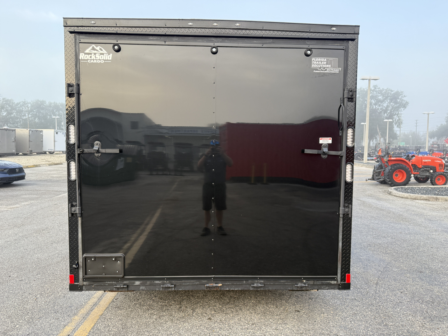 Used 2025 Rock Solid Cargo 8.5x28 10K Black Out Package Rear Ramp Door Car Hauler