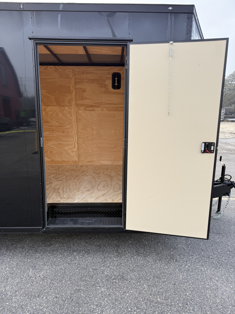 Used 2025 Rock Solid Cargo 8.5x28 10K Black Out Package Rear Ramp Door Car Hauler