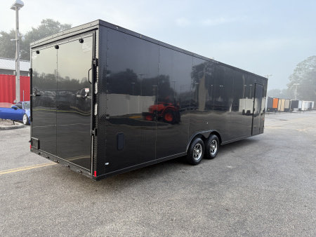 Used 2025 Rock Solid Cargo 8.5x28 10K Black Out Package Rear Ramp Door Car Hauler