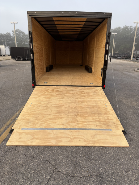 Used 2025 Rock Solid Cargo 8.5x28 10K Black Out Package Rear Ramp Door Car Hauler