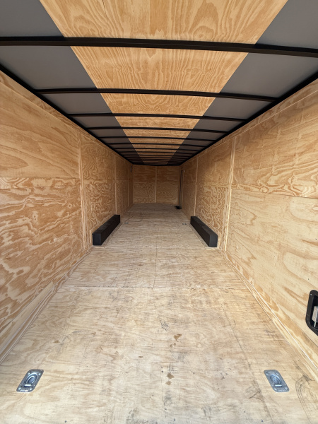 Used 2025 Rock Solid Cargo 8.5x28 10K Black Out Package Rear Ramp Door Car Hauler