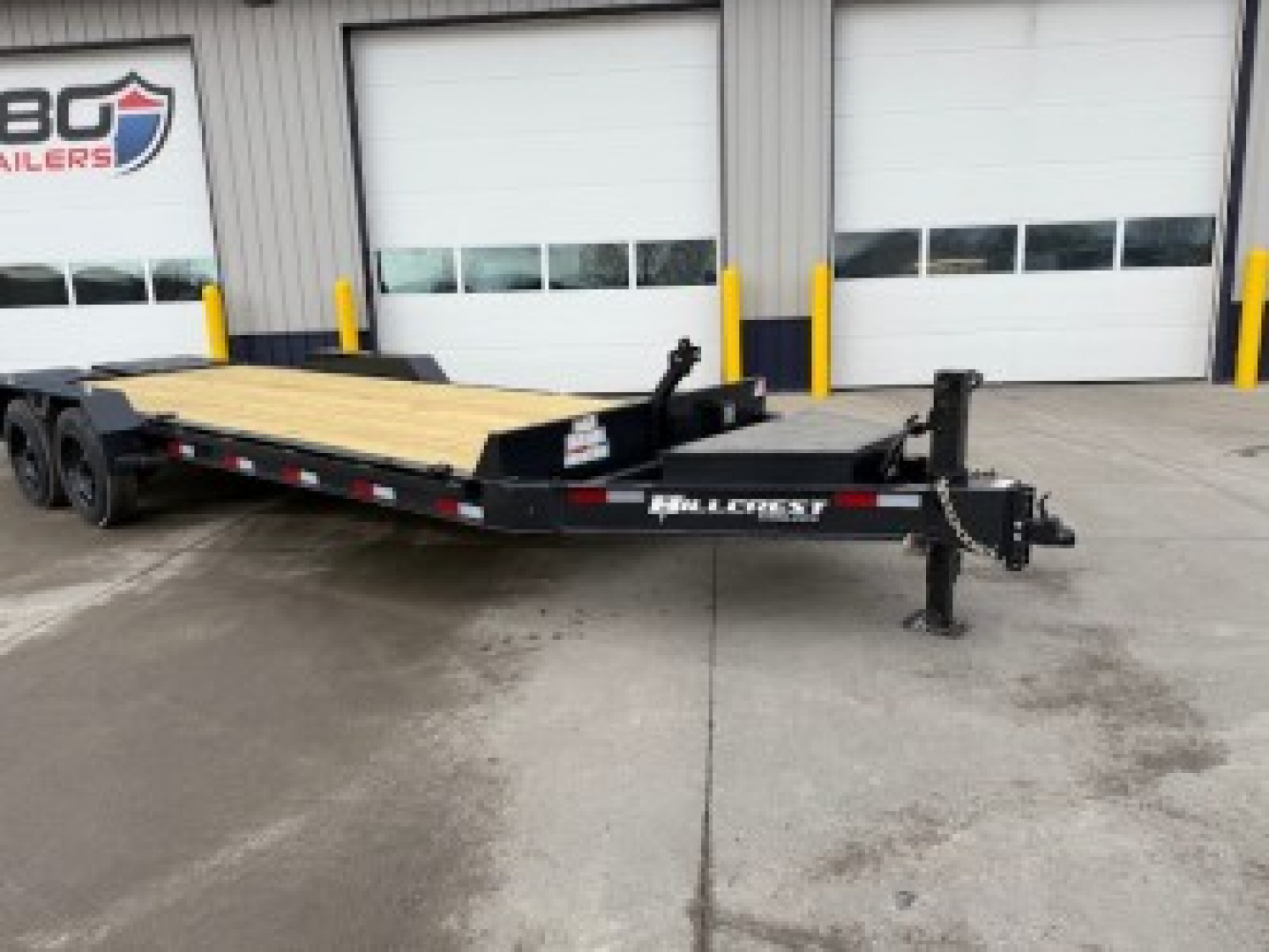 New 2026 Hillcrest Deep Charcoal 83"x19'+3' 17.6k I-Beam Equipment Trailer