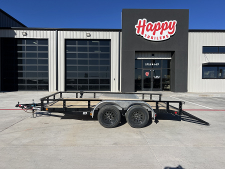 New 2026 PJ 77 x14' Tandem Axle Utility Trailer - UK