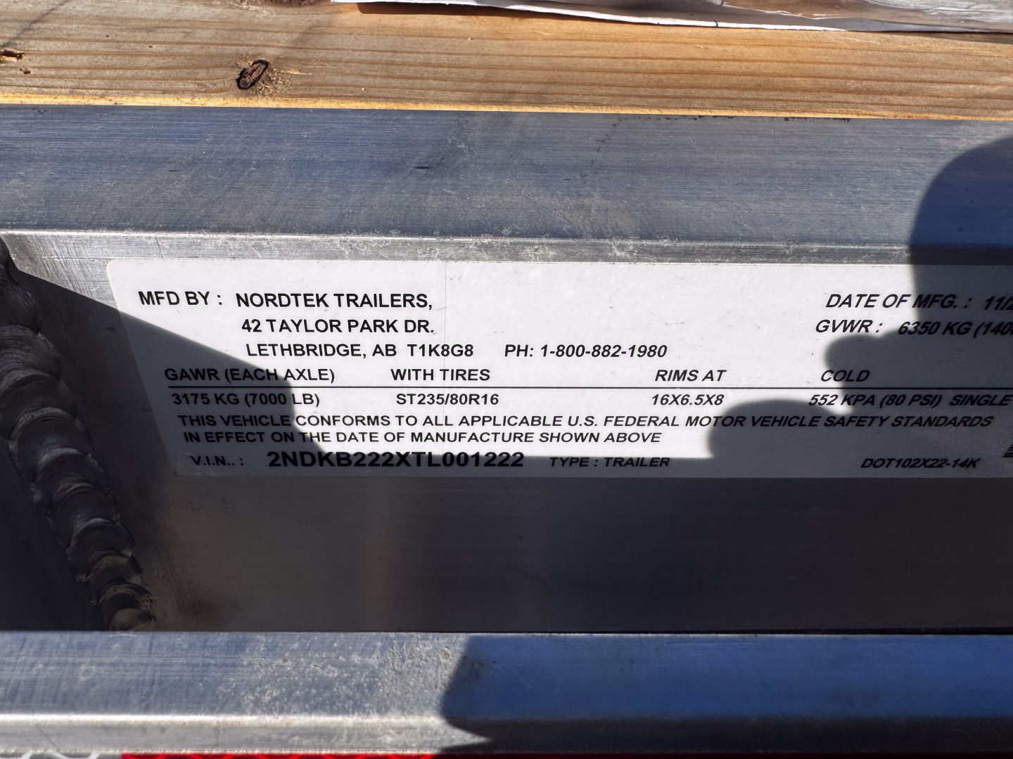 New 2026 Nordtek 22' Full Tilt Deckover Tilt Trailer