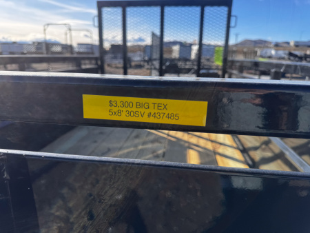 New 2026 Big Tex Trailers 30SV 8' Utility Trailer