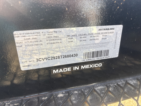 New 2026 PJ Trailers T8 Flatbed Trailer