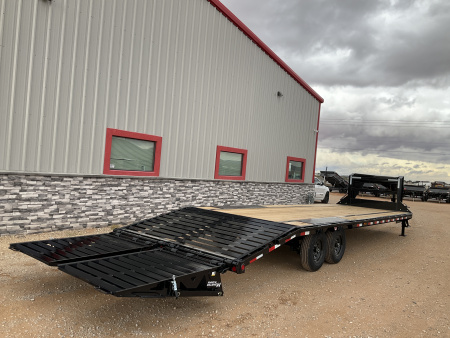 New 2026 PJ 102”x32’ Quest Gooseneck Flatbed w/ Singles – LQ