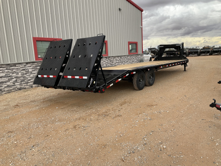 New 2026 PJ 102”x32’ Quest Gooseneck Flatbed w/ Singles – LQ
