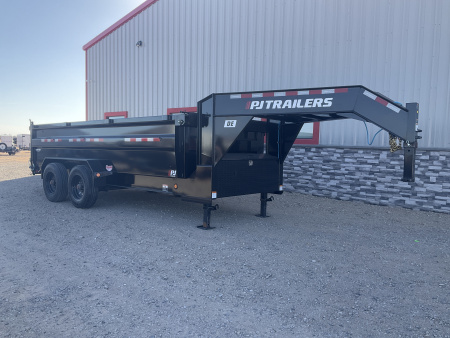 New 2026 PJ 82 x16' GN Tandem Axle HD Low Pro Dump w/ 36  Sides – DE