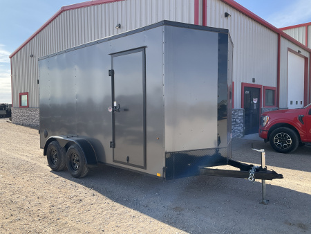 New 2026 Compass 7'x14' Enclosed Cargo Trailer - Indigo DLX