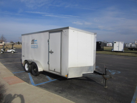 Used 2022 Impact Trailers 7x14 ISCAA7.0X14TE2FF Cargo / Enclosed Trailer 7K / Reduced Height