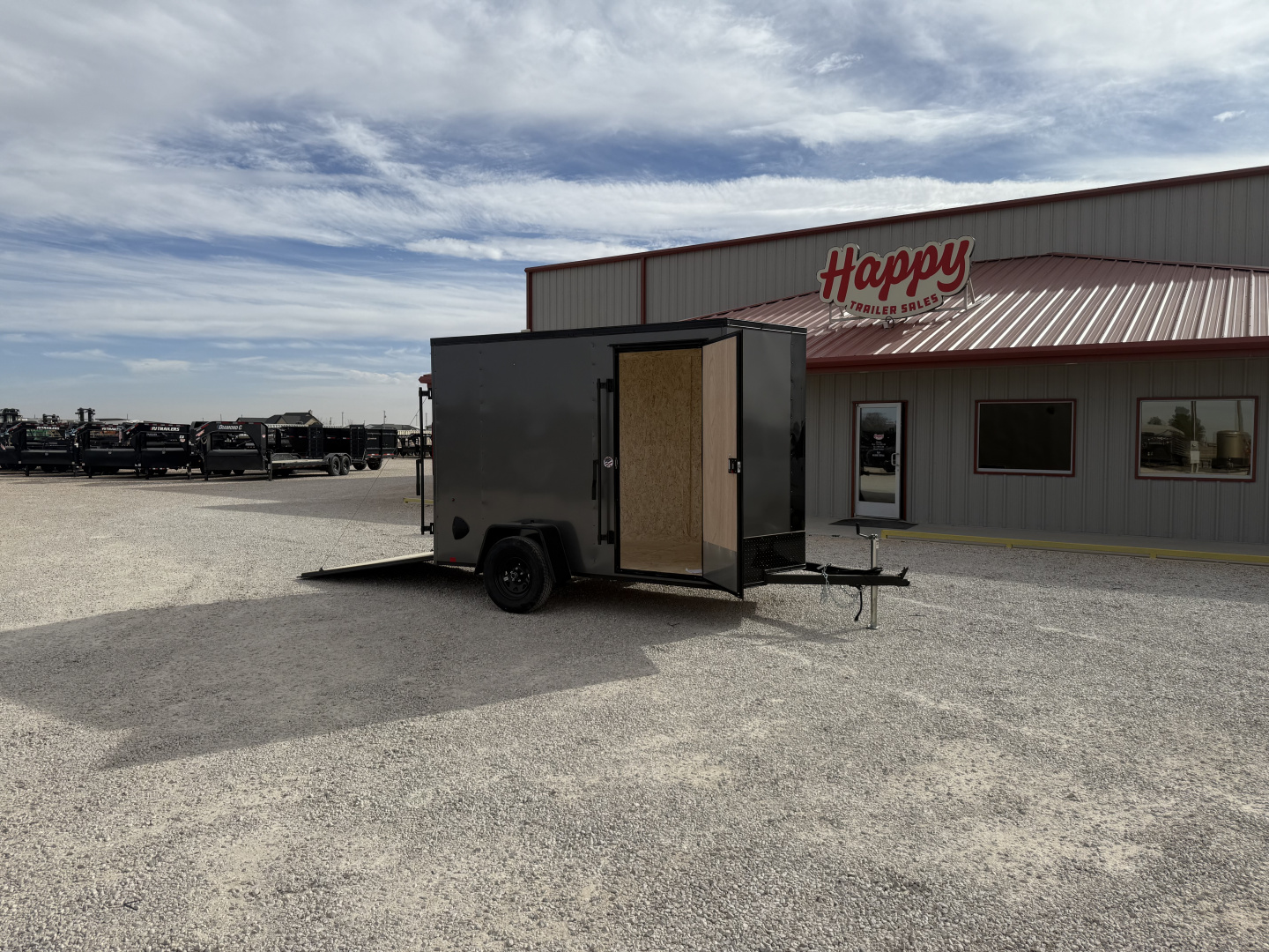 New 2026 Compass 6'x10' Enclosed Cargo Trailer - Indigo DLX