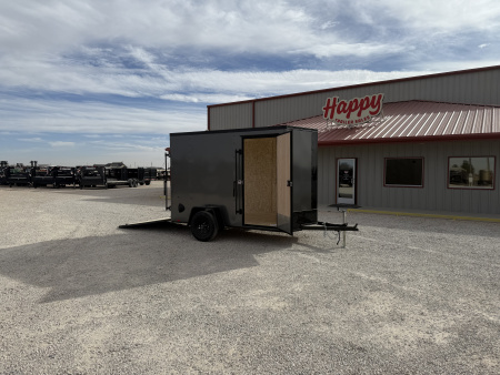 New 2026 Compass 6'x10' Enclosed Cargo Trailer - Indigo DLX
