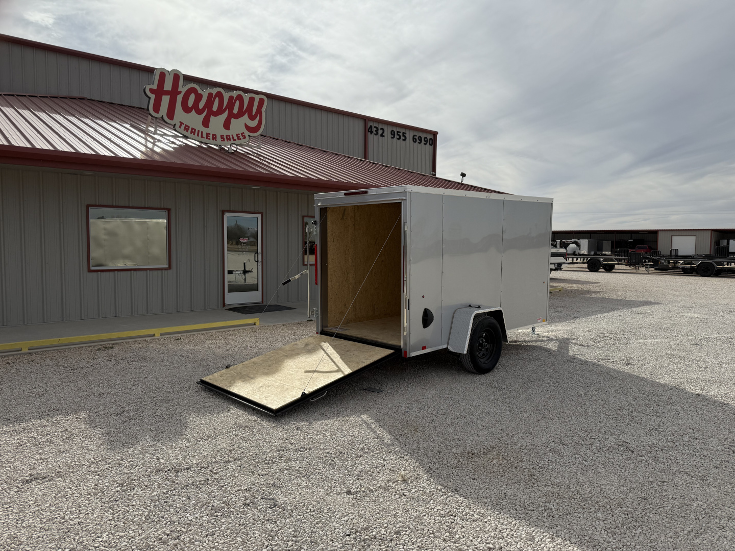 New 2026 Compass 5'x10' Enclosed Cargo Trailer - Indigo DLX