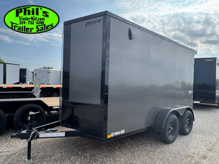 New 2026 Pace American 6X12 UPGRADED .080 EXTERIOR & REAR WING Cargo / Enclosed Trailer