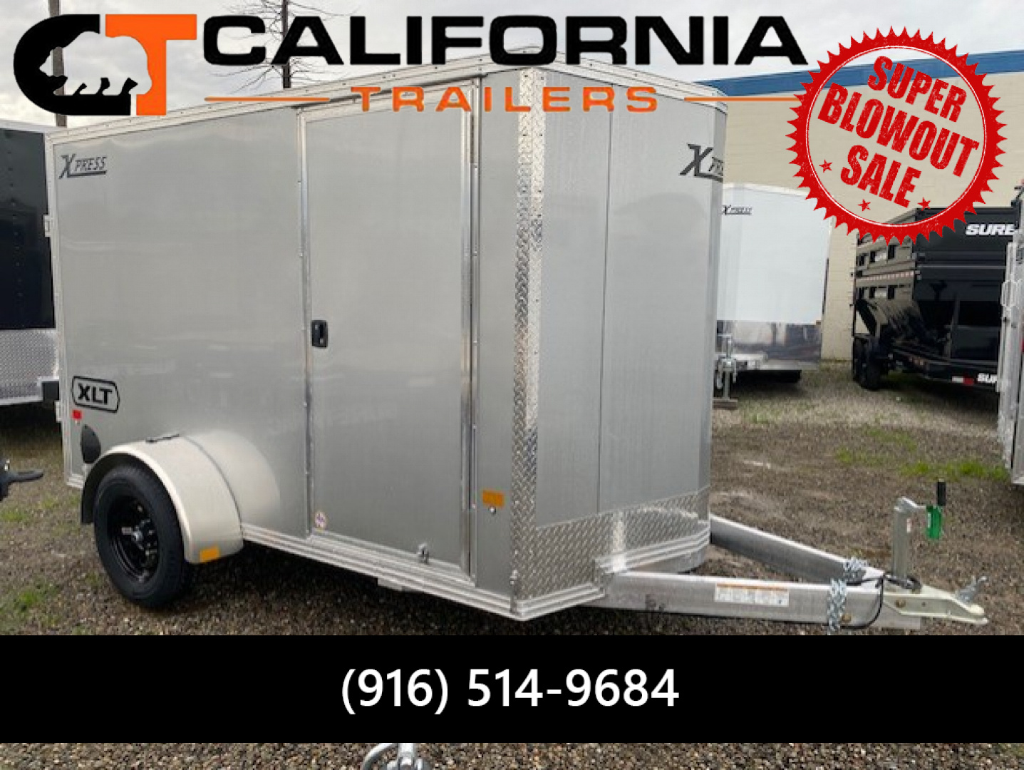 New 6x10 Single Axle 3K Enclosed Cargo