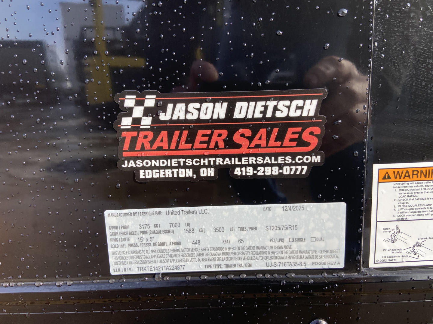 New United 16' Enclosed Cargo Trailer