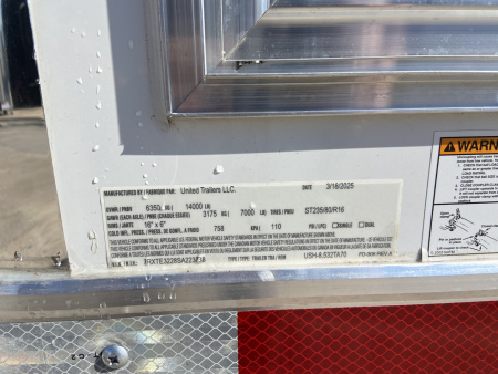 Used United 8.5X32 USH Race Trailer