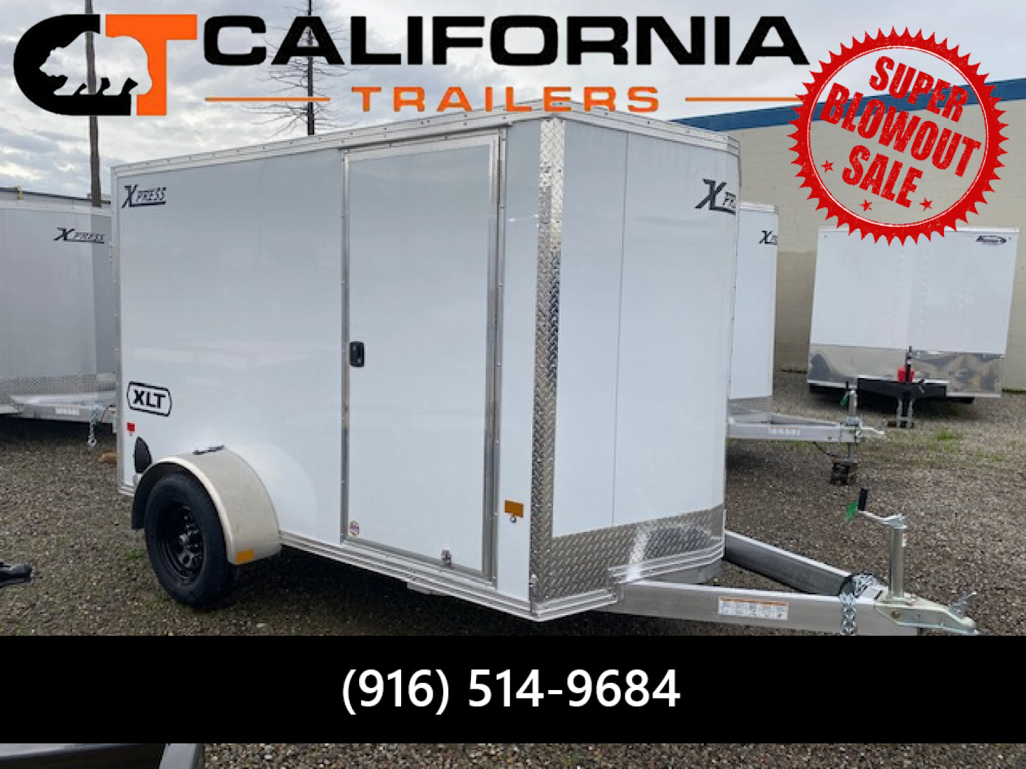 New 6x10 Single Axle 3K Enclosed Cargo