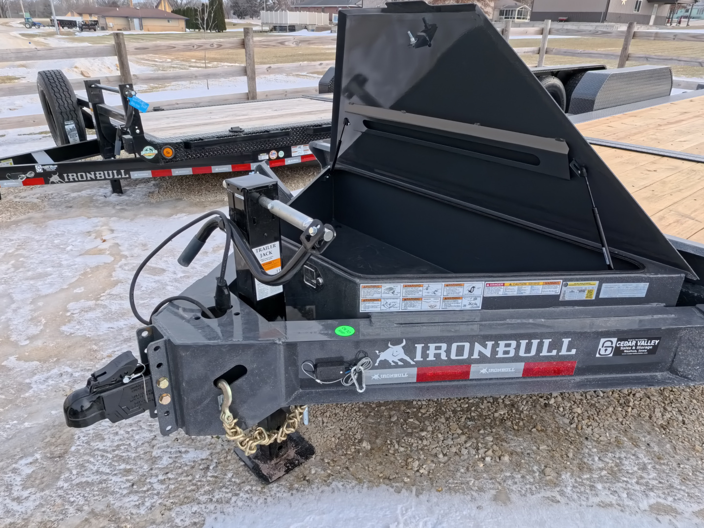 New 2026 Iron Bull 83 x 22 (16+6) TWB Tilt with 14,000 lb. GVWR - Gray