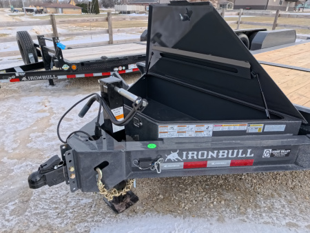 New 2026 Iron Bull 83 x 22 (16+6) TWB Tilt with 14,000 lb. GVWR - Gray