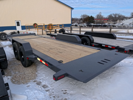 New 2026 Iron Bull 83 x 22 (16+6) TWB Tilt with 14,000 lb. GVWR - Gray