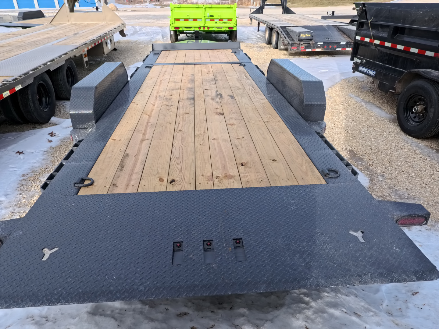 New 2026 Iron Bull 83 x 22 (16+6) TWB Tilt with 14,000 lb. GVWR - Gray