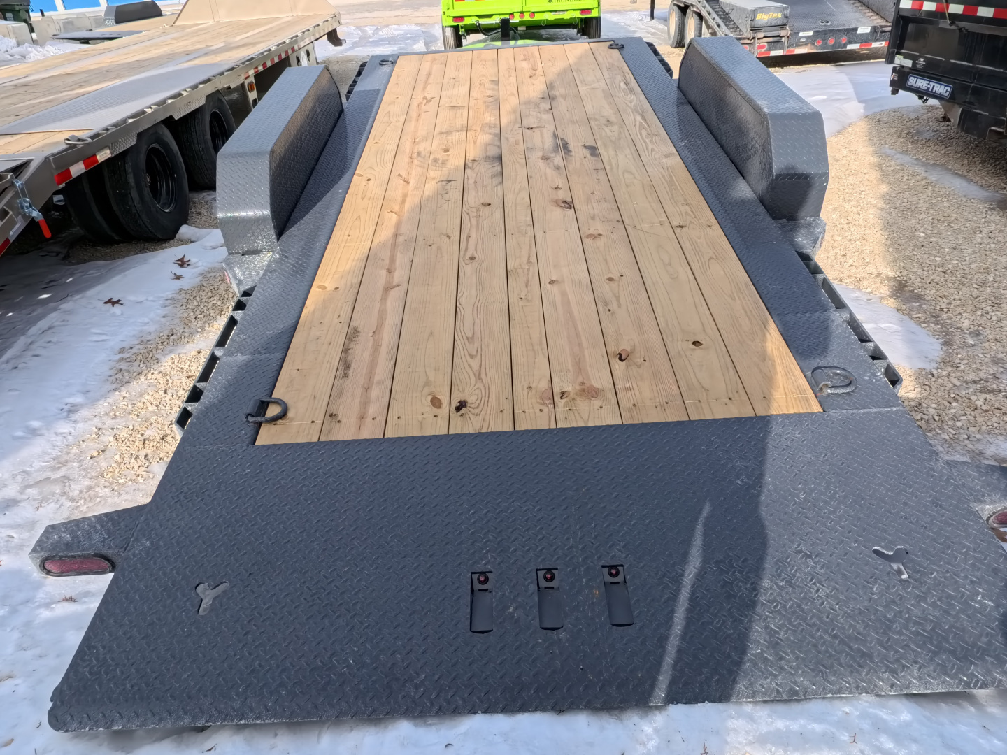 New 2026 Iron Bull 83 x 22 (16+6) TWB Tilt with 14,000 lb. GVWR - Gray