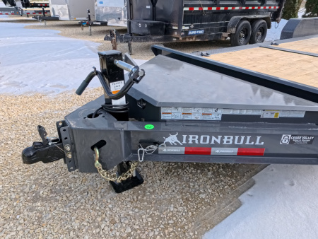 New 2026 Iron Bull 83 x 22 (16+6) TWB Tilt with 14,000 lb. GVWR - Gray