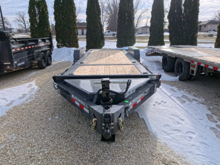 New 2026 Iron Bull 83 x 22 (16+6) TWB Tilt with 14,000 lb. GVWR - Gray