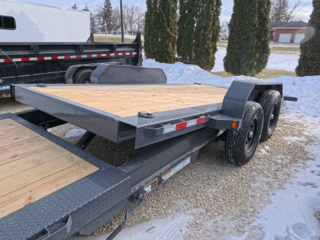 New 2026 Iron Bull 83 x 22 (16+6) TWB Tilt with 14,000 lb. GVWR - Gray