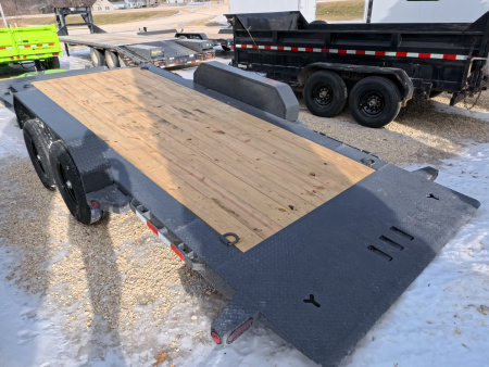 New 2026 Iron Bull 83 x 22 (16+6) TWB Tilt with 14,000 lb. GVWR - Gray