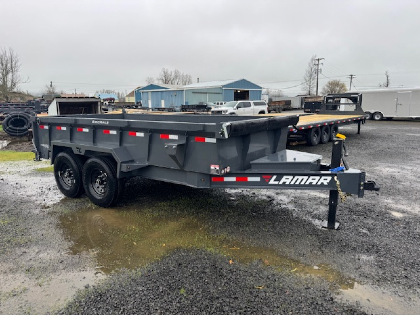 New 2026 LAMAR TRAILERS 83x14 14K DL27 Dump Trailer 24" SIDES