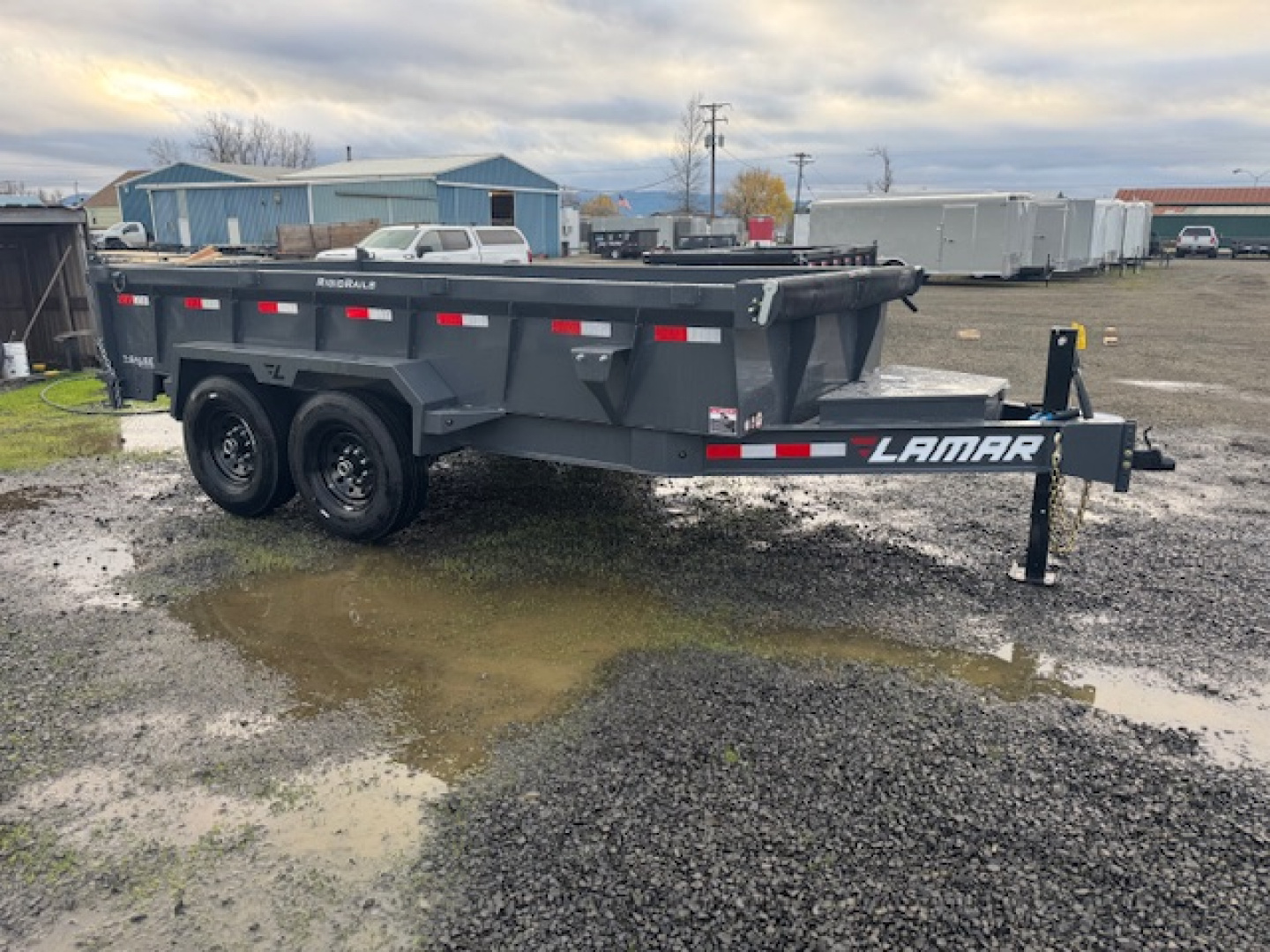 New 2026 LAMAR TRAILERS 83x14 14K DL27 Dump Trailer 24" SIDES