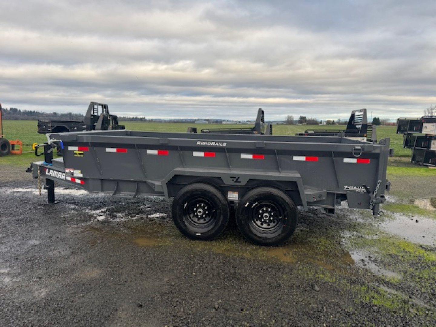 New 2026 LAMAR TRAILERS 83x14 14K DL27 Dump Trailer 24" SIDES