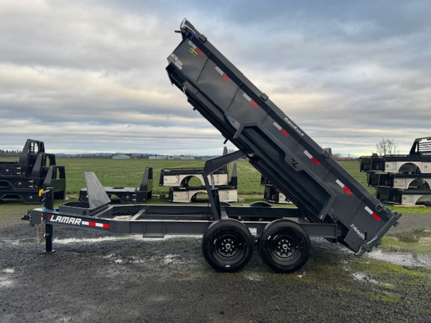 New 2026 LAMAR TRAILERS 83x14 14K DL27 Dump Trailer 24" SIDES