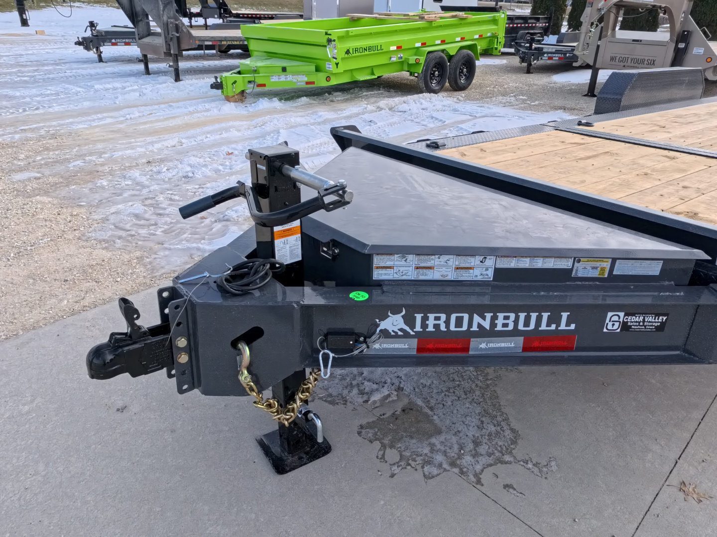 New 2026 Iron Bull 83 x 22 (16+6) TWB Tilt with 14,000 lb. GVWR - Gray