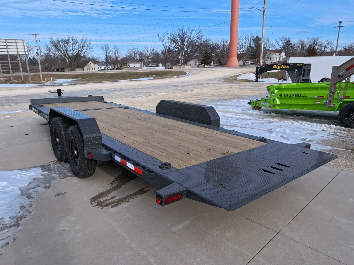 New 2026 Iron Bull 83 x 22 (16+6) TWB Tilt with 14,000 lb. GVWR - Gray