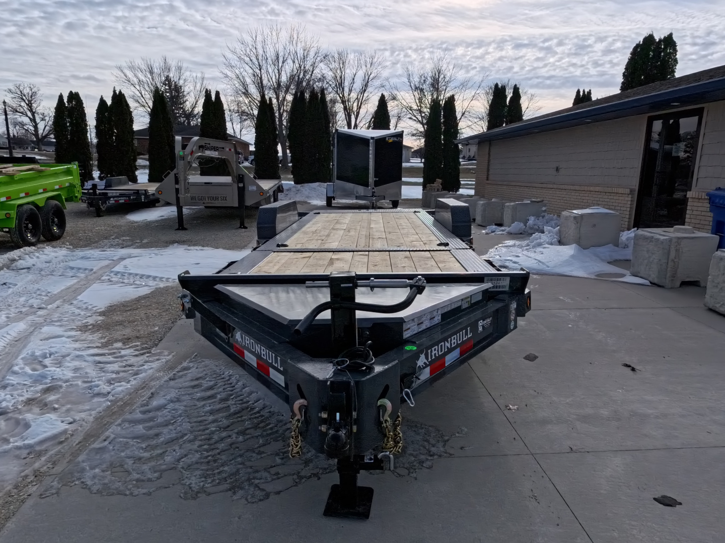 New 2026 Iron Bull 83 x 22 (16+6) TWB Tilt with 14,000 lb. GVWR - Gray