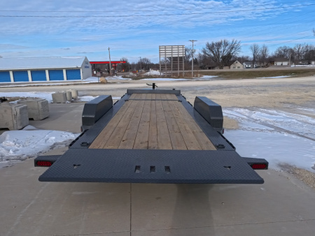 New 2026 Iron Bull 83 x 22 (16+6) TWB Tilt with 14,000 lb. GVWR - Gray