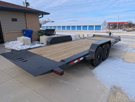 New 2026 Iron Bull 83 x 22 (16+6) TWB Tilt with 14,000 lb. GVWR - Gray