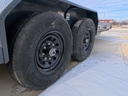 New 2026 Iron Bull 83 x 22 (16+6) TWB Tilt with 14,000 lb. GVWR - Gray