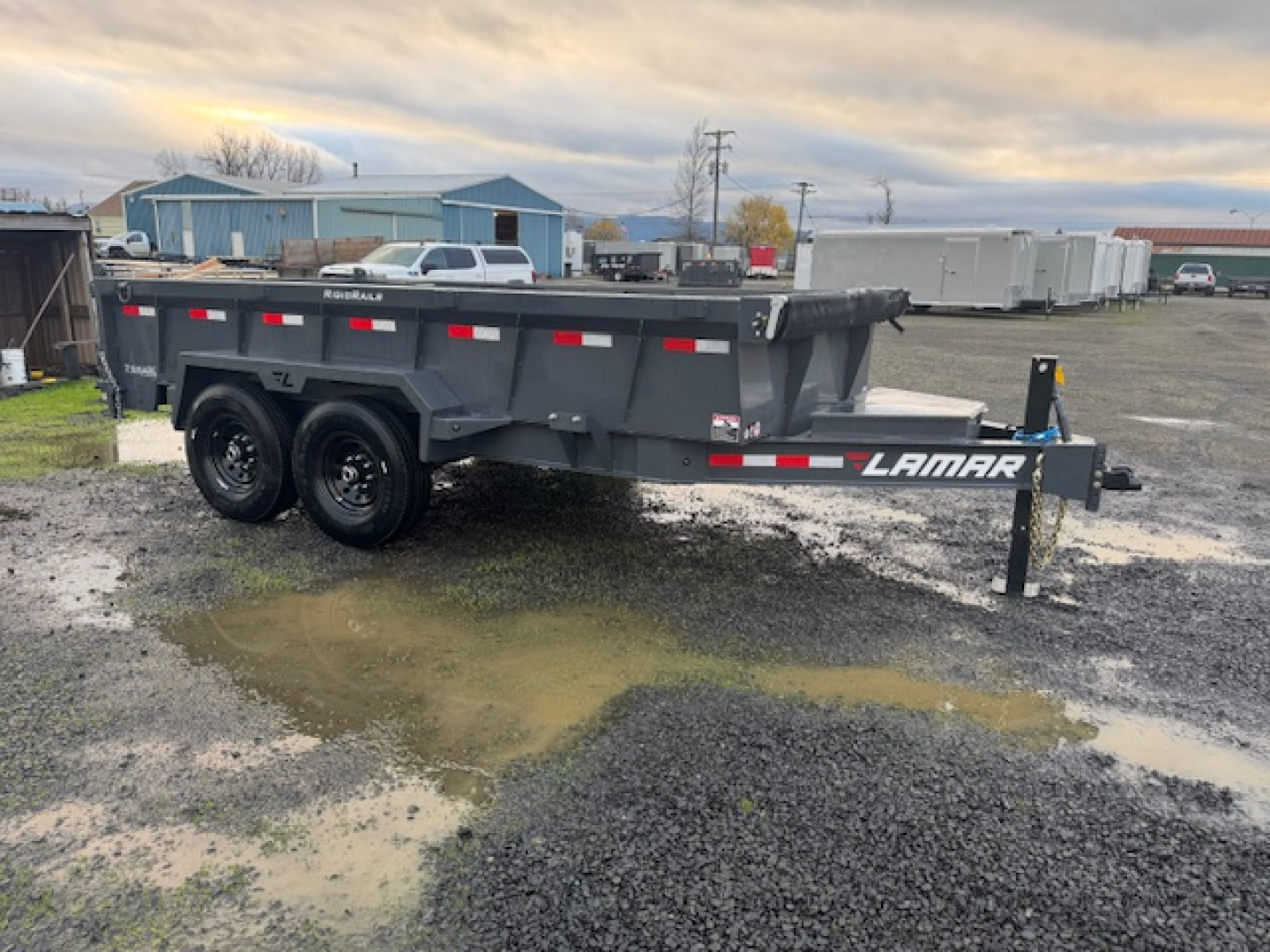 New 2026 LAMAR TRAILERS 83x14 14K DL27 Dump Trailer 24" SIDES