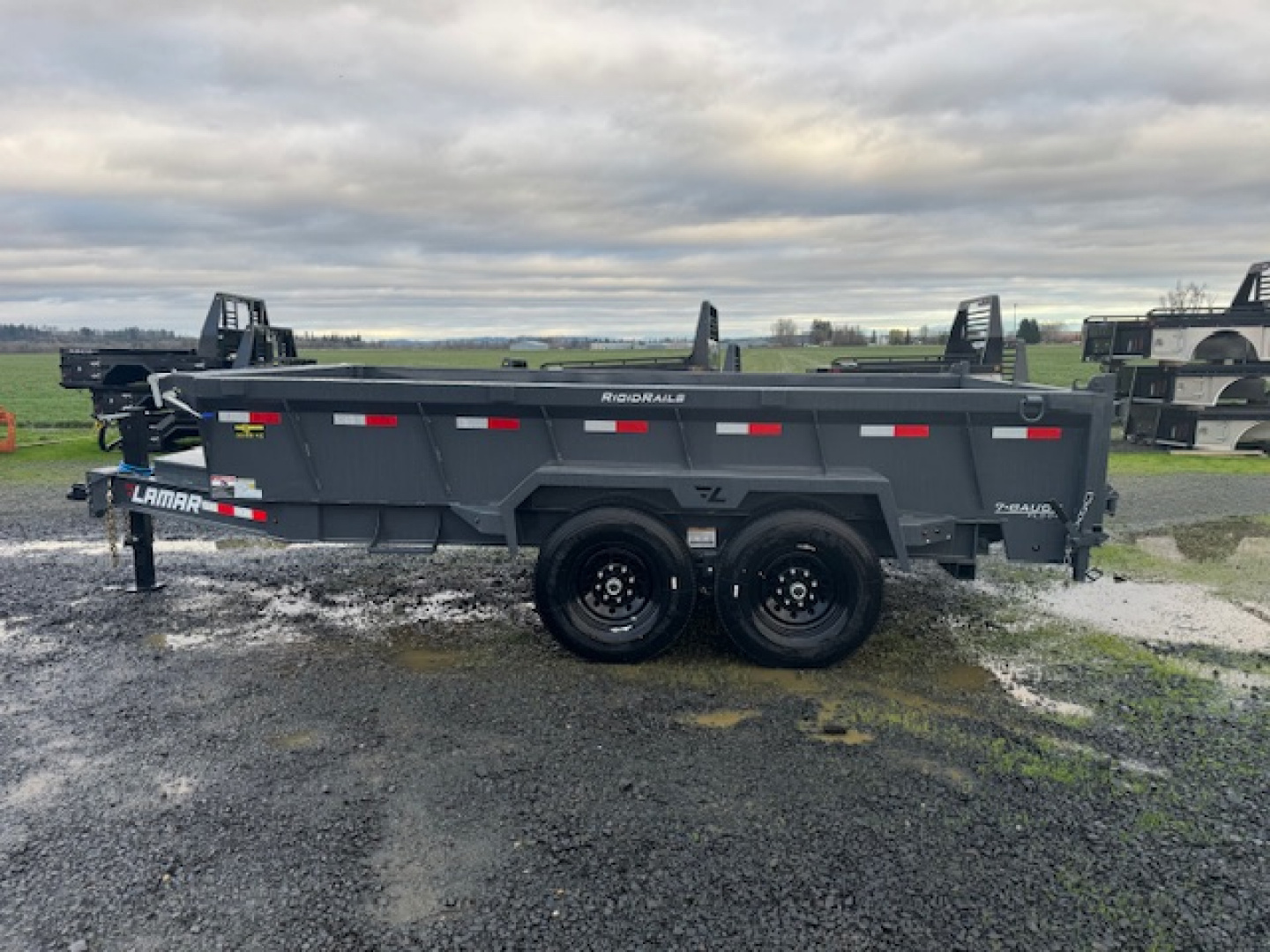 New 2026 LAMAR TRAILERS 83x14 14K DL27 Dump Trailer 24" SIDES