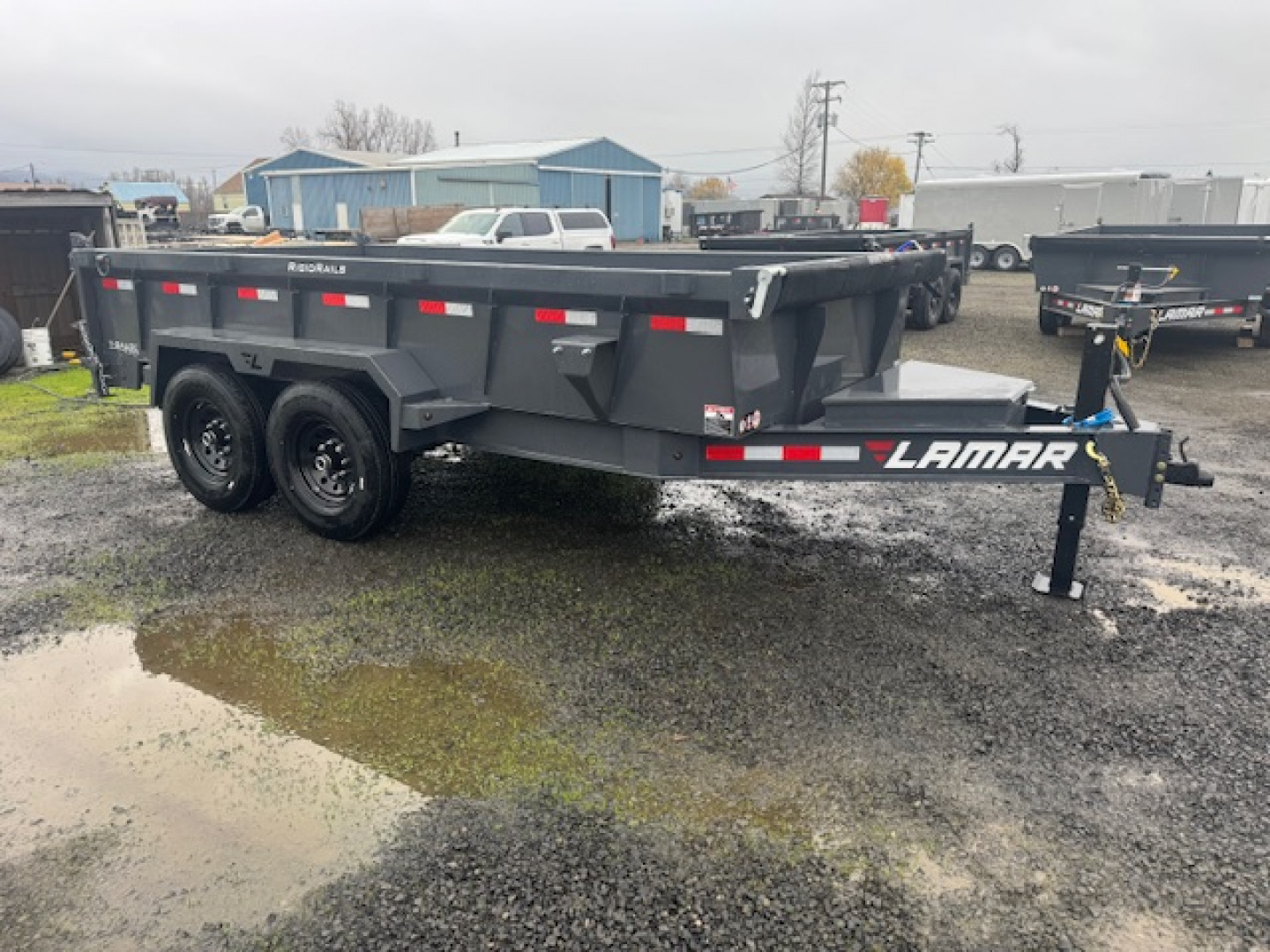 New 2026 LAMAR TRAILERS 83x14 14K DL27 Dump Trailer 24" SIDES