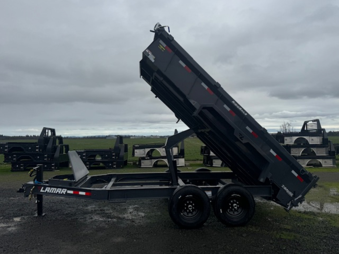 New 2026 LAMAR TRAILERS 83x14 14K DL27 Dump Trailer 24" SIDES