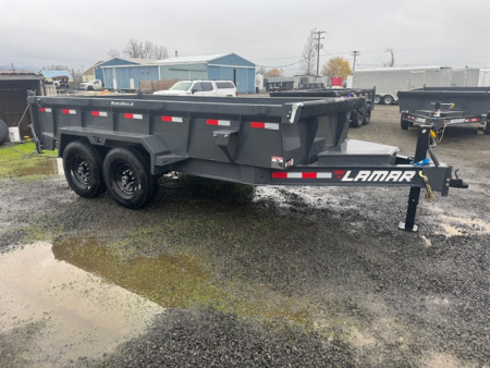 New 2026 LAMAR TRAILERS 83x14 14K DL27 Dump Trailer 24  SIDES