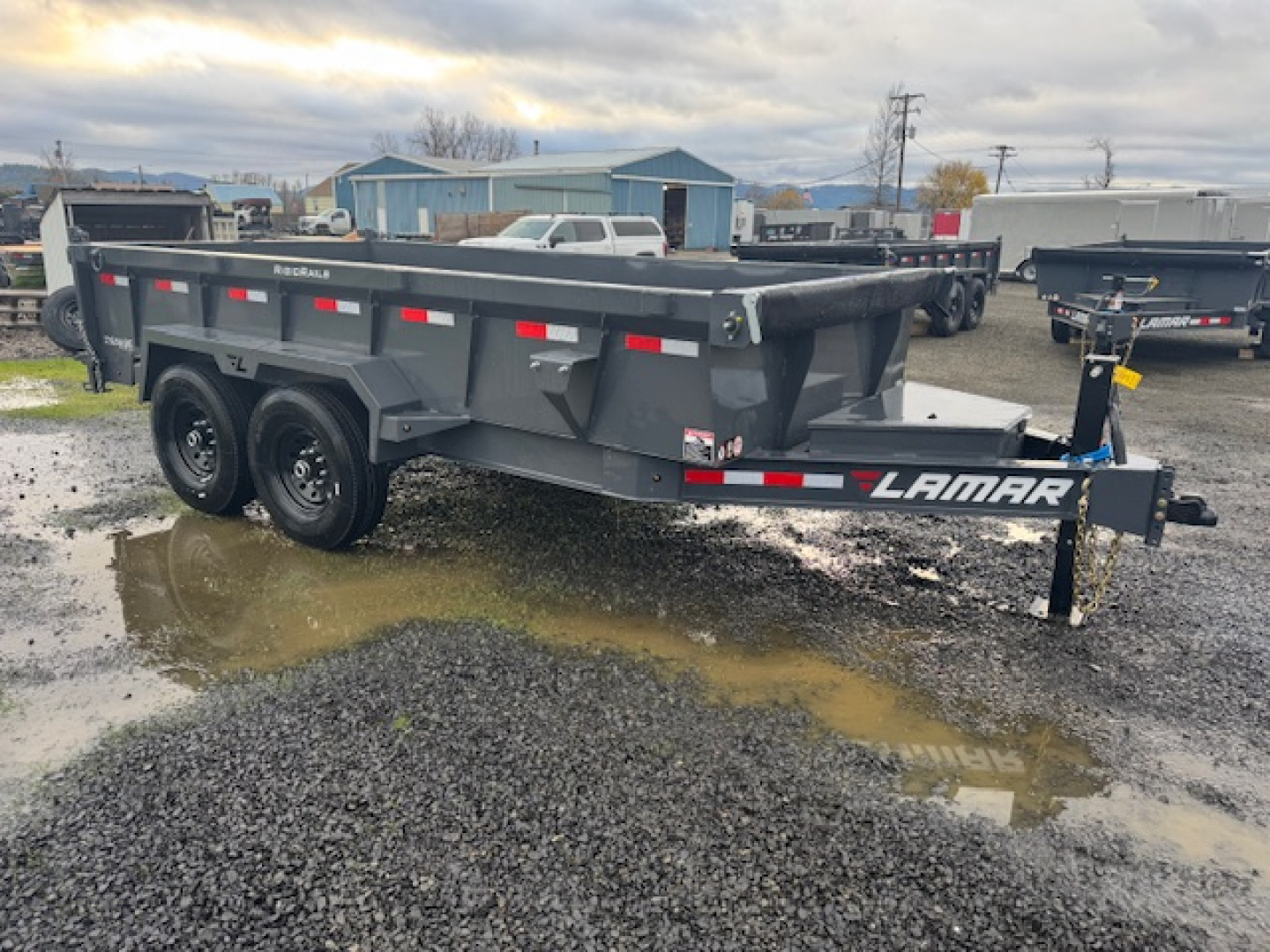 New 2026 LAMAR TRAILERS 83x14 14K DL27 Dump Trailer 24" SIDES