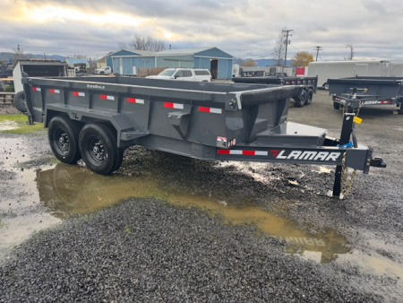 New 2026 LAMAR TRAILERS 83x14 14K DL27 Dump Trailer 24  SIDES